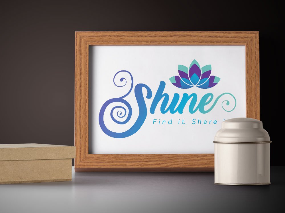 Shine logo design