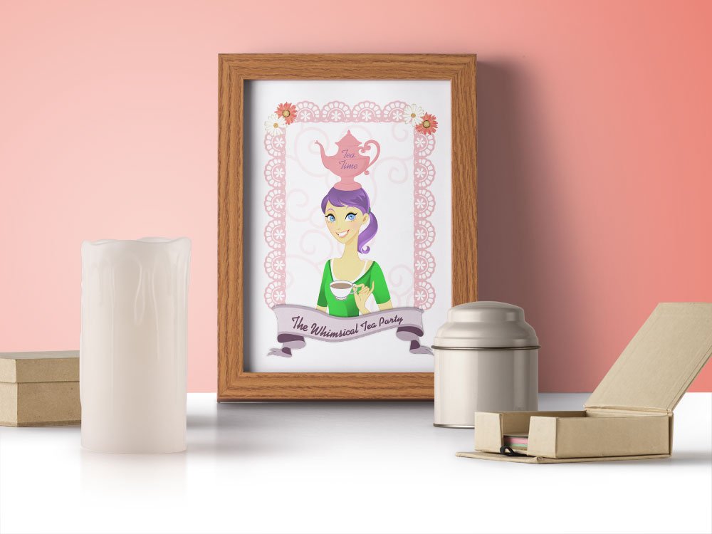 Whimsical Tea Party illustration